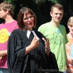 Pfarrerin Sabine Löw begleitete den Eröffnungsgottesdienst