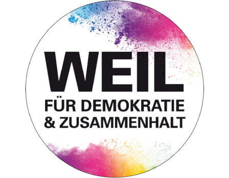 Die Evangelische Gesamtkirchengemeinde unterstützt “WEIL für Demokratie und Zusammenhalt”