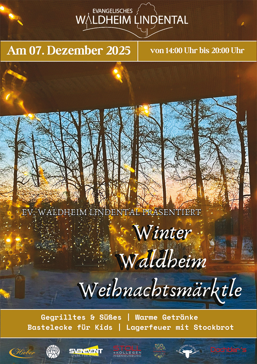 Waldheim Weihnachtsmarkt Flyer 2025