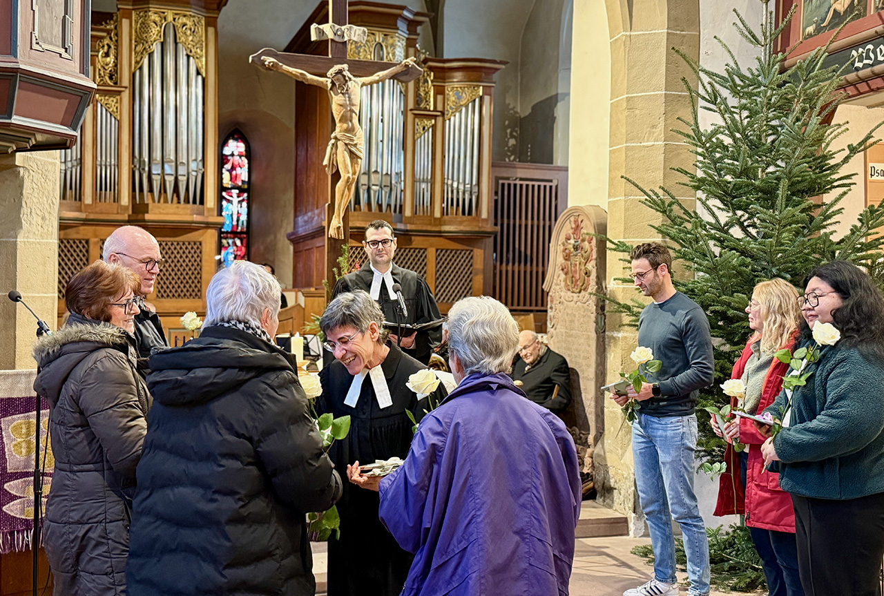 Verabschiedung und Verpflichtung des alten wie neuen KGR am 21. Dezember 2025 in der Oswaldkirche.