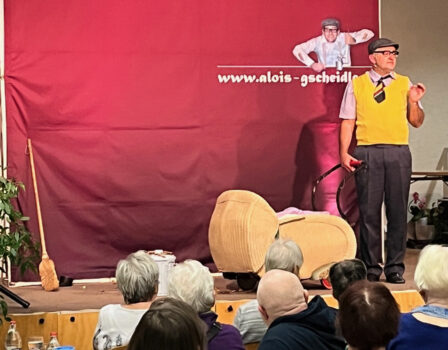 Alois Gscheidle beim „Kulturbesen“ in Stephanus sorgte für „Situationskomik“