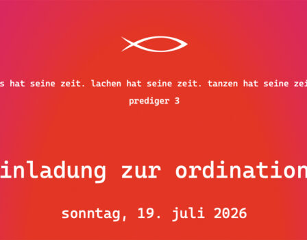 Segen für ein Leben – als Pfarrerin!  