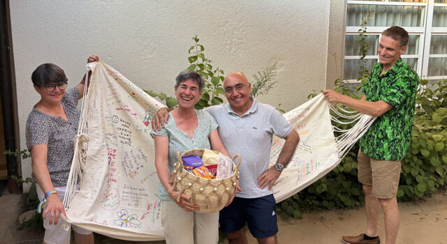 Geschenkübergabe an Doro Kik zum Abschied, Foto privat