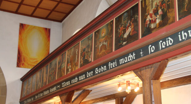 Oswaldkirche Empore Innen, Foto GOEDE