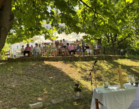 Ein Gottesdienst im Grünen