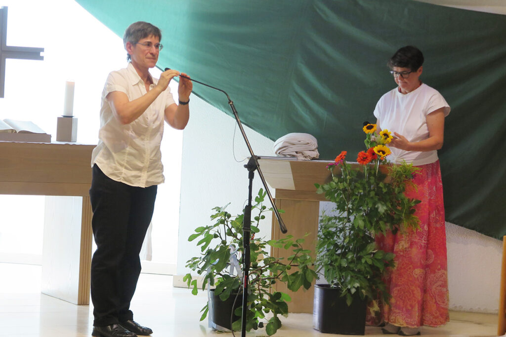 Pfarrerin Dorothea wurde am 12. Juli 2026 im Rahmen eines Gottesdienstes im Dietrich-Bonhoeffer-Gemeindezentrum feierlich in den Ruhestand verabschiedet, Foto: Hans Bitto