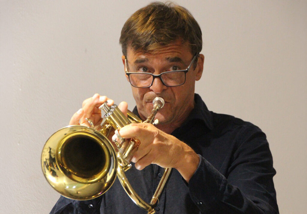Der Trompeter Roman Petrenko, Foto Wolfgang Hägele